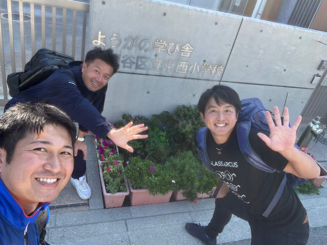 サムネイル - 世田谷区京西小学校へ出前授業！新しいベースボール型ゲーム“Baseball5”を体験